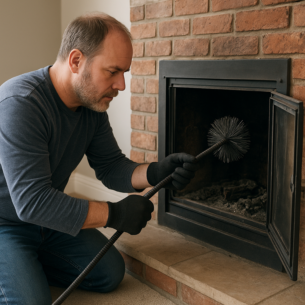 Jak czyścić komin od kominka opalanego drewnem
