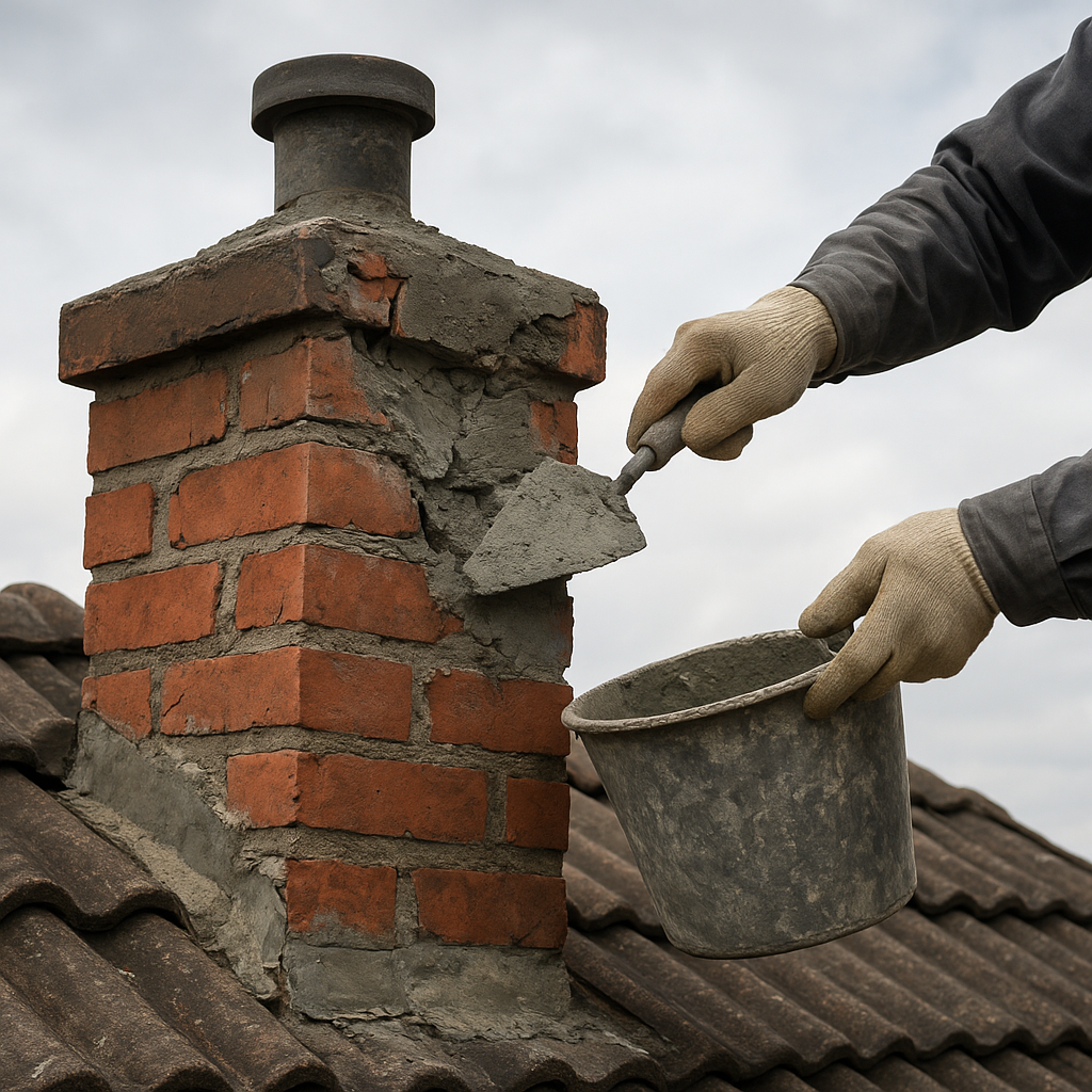 Jak wygląda naprawa uszkodzonego komina