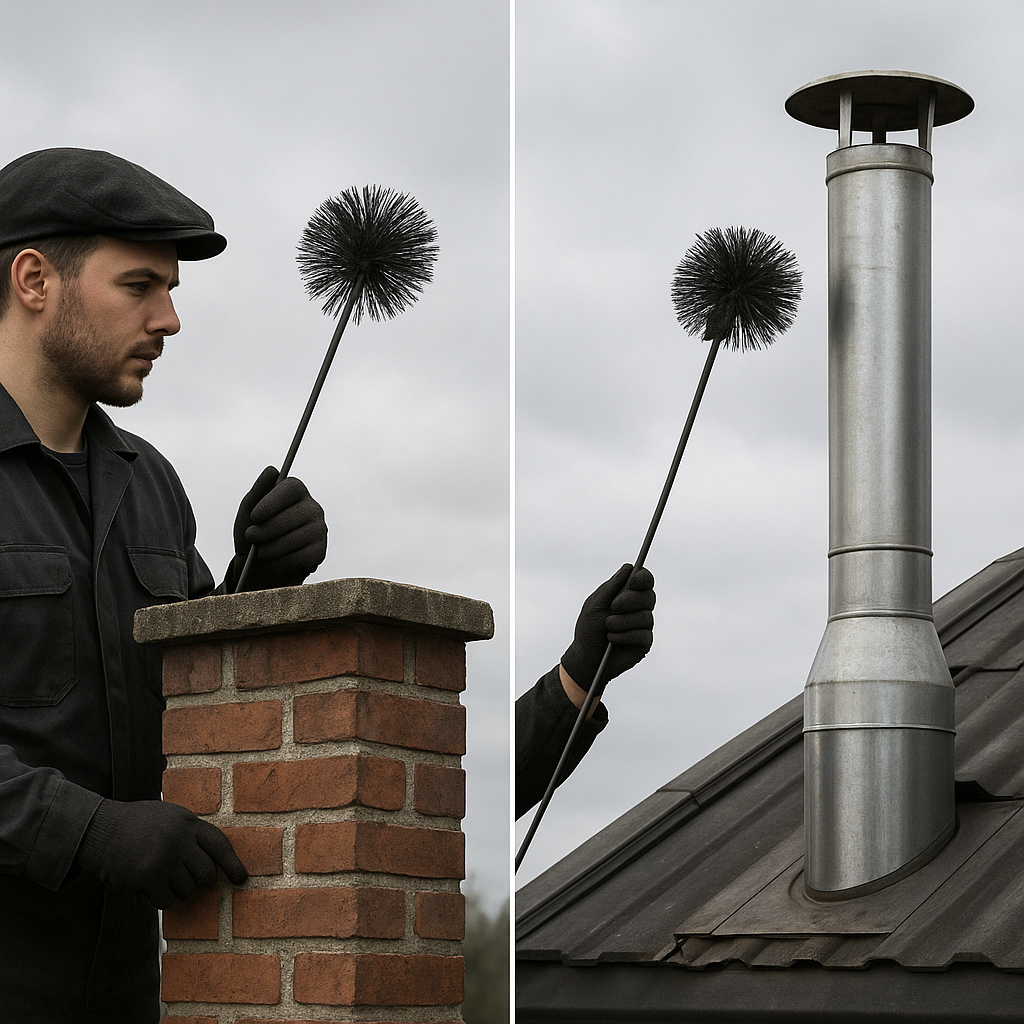 Jakie są różnice w czyszczeniu kominów dymowych i spalinowych