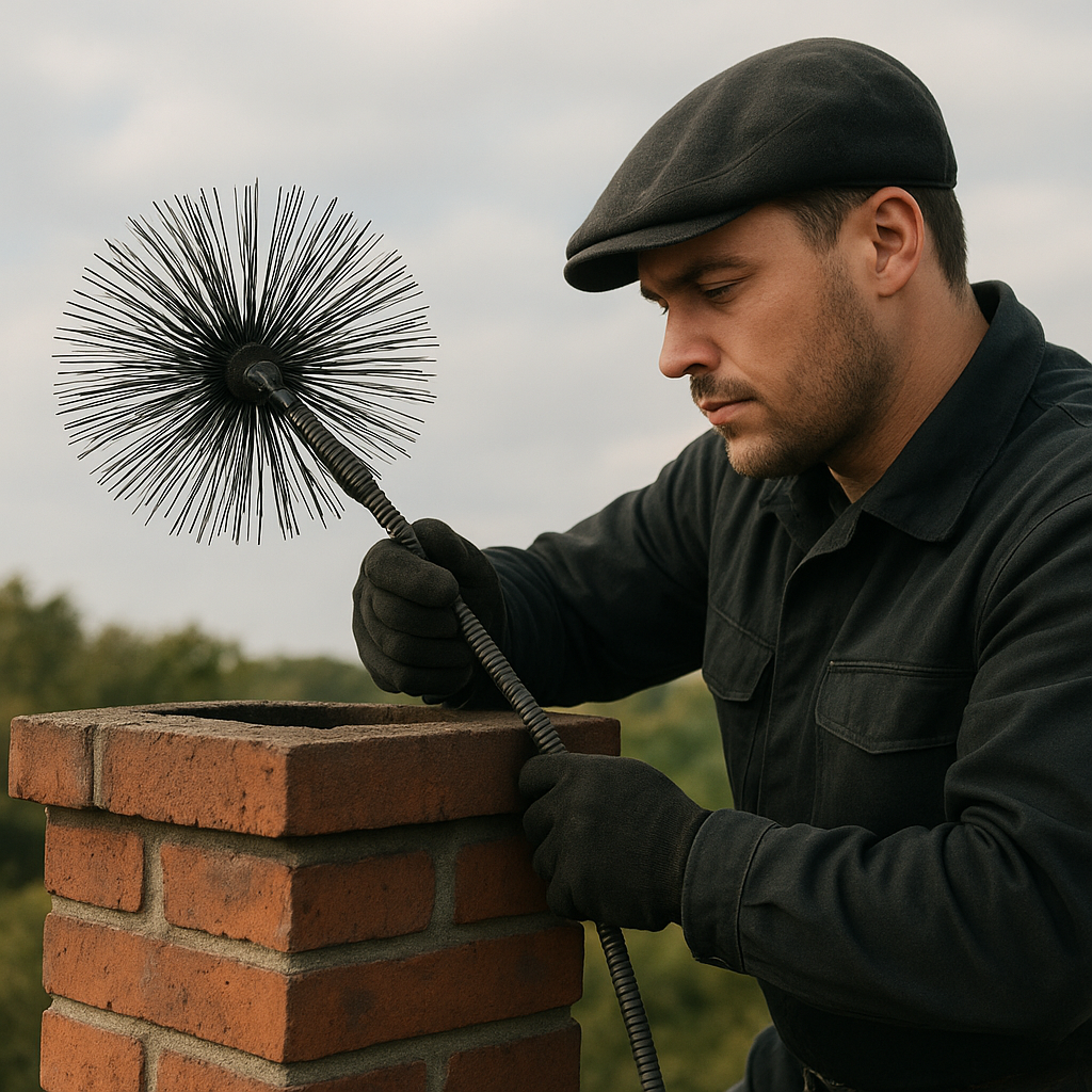 Czyszczenie kominów metodą obrotową