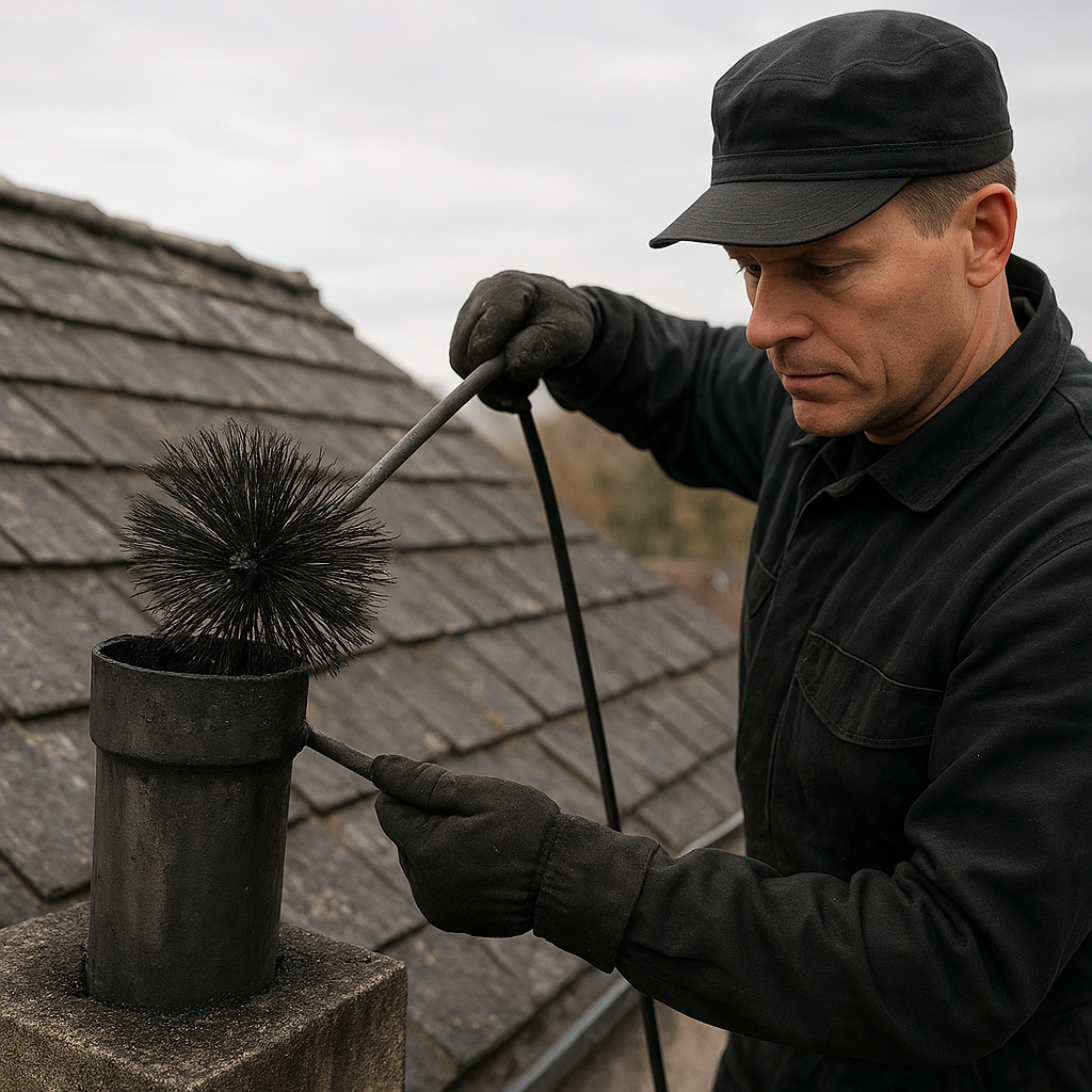 Czyszczenie przewodów od pieców węglowych