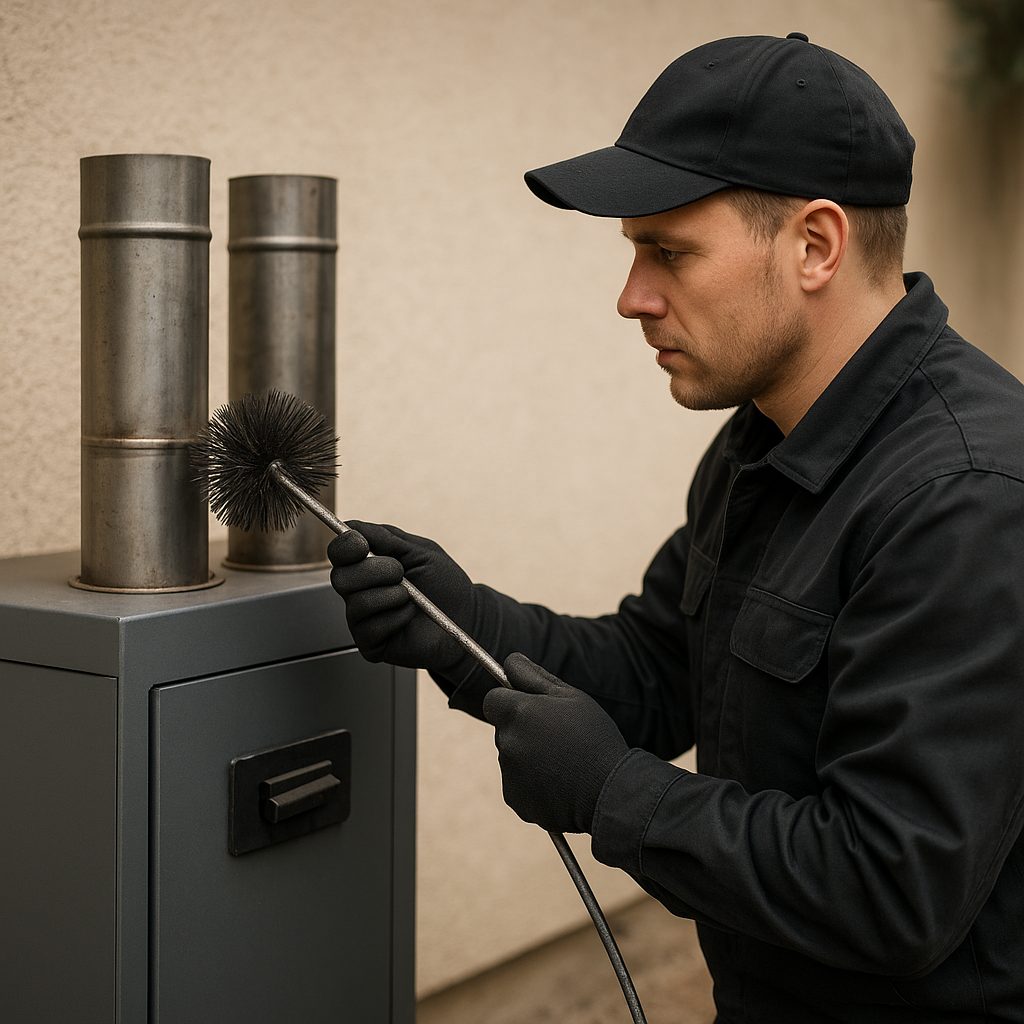 Czyszczenie przewodów od kotłów na pellet