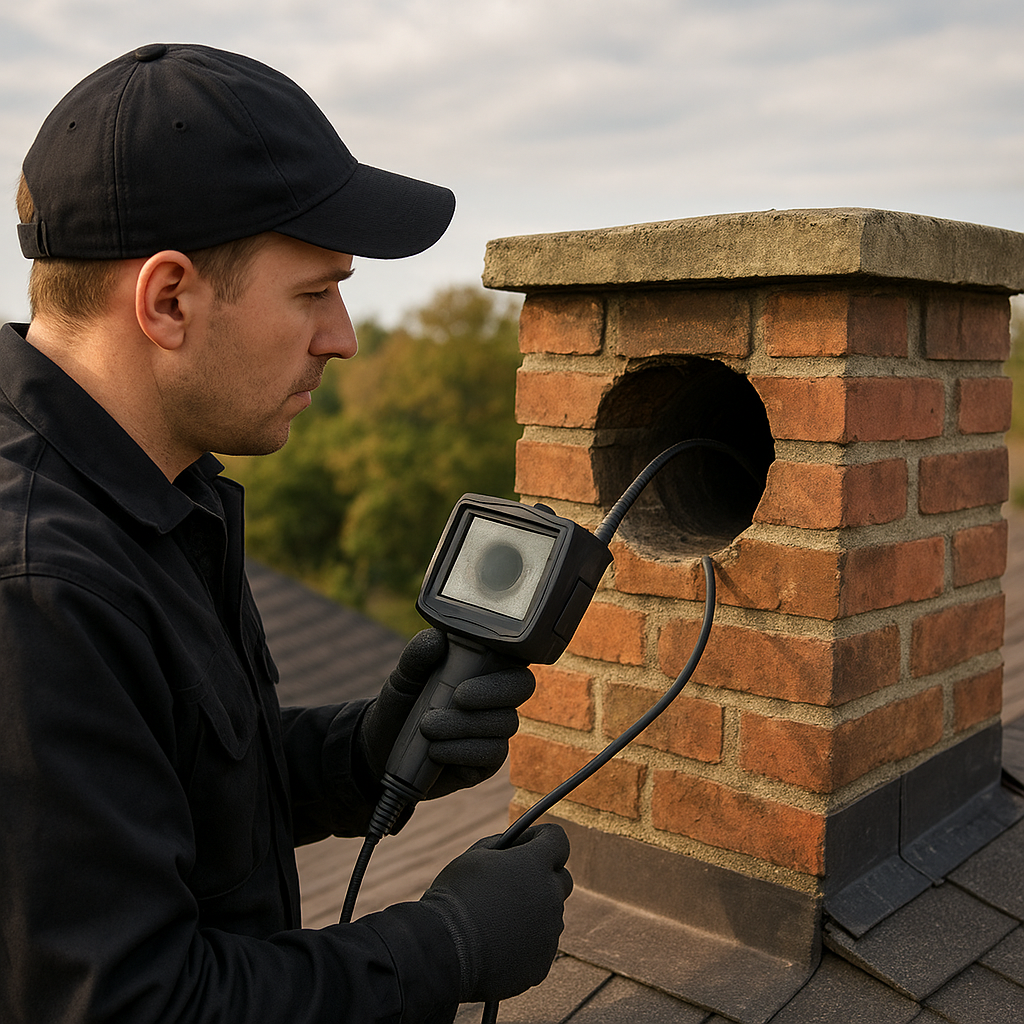 Inspekcja kominów kamerą