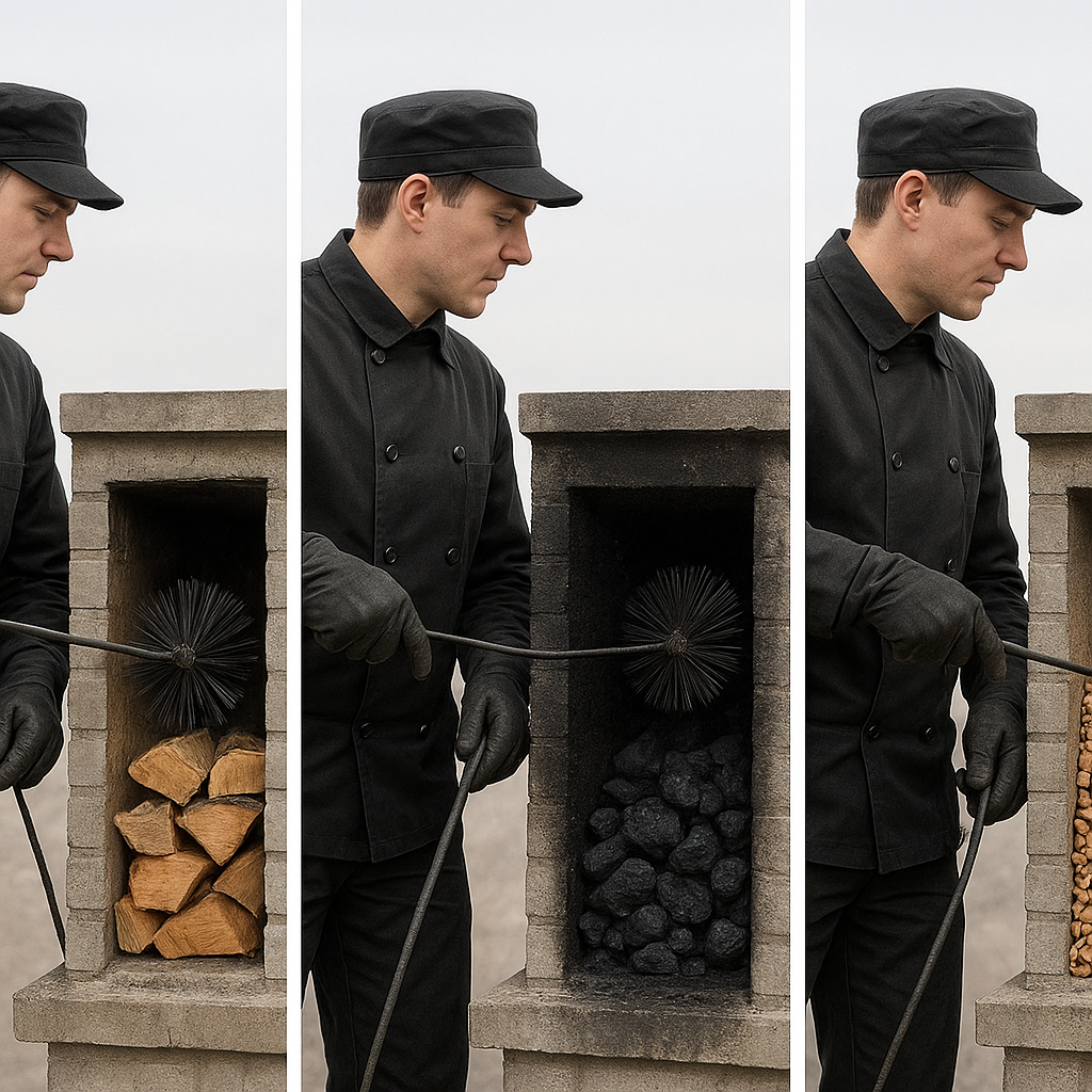 Jakie są różnice w czyszczeniu kominów przy różnych paliwach