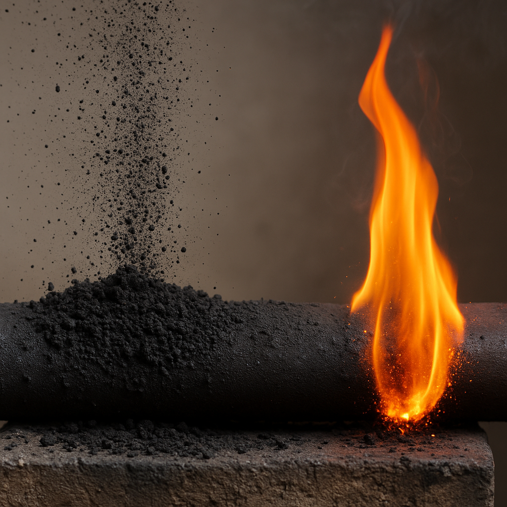 Jak powstaje sadza i dlaczego potrafi się zapalić