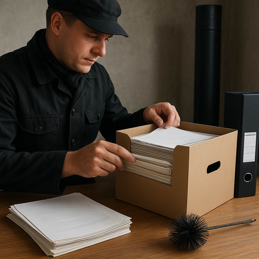 Archiwizacja dokumentacji kominiarskiej