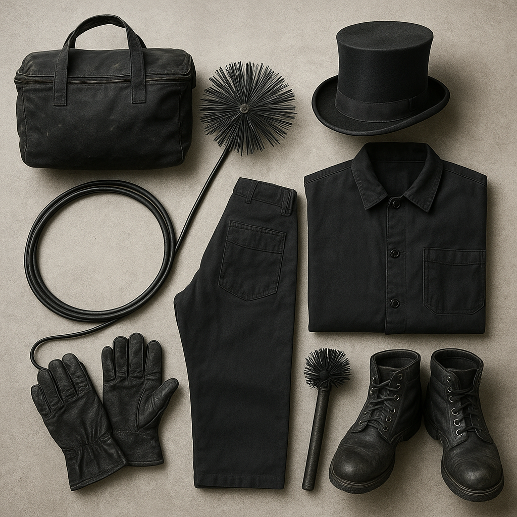 Jakie akcesoria są niezbędne w codziennej pracy kominiarza