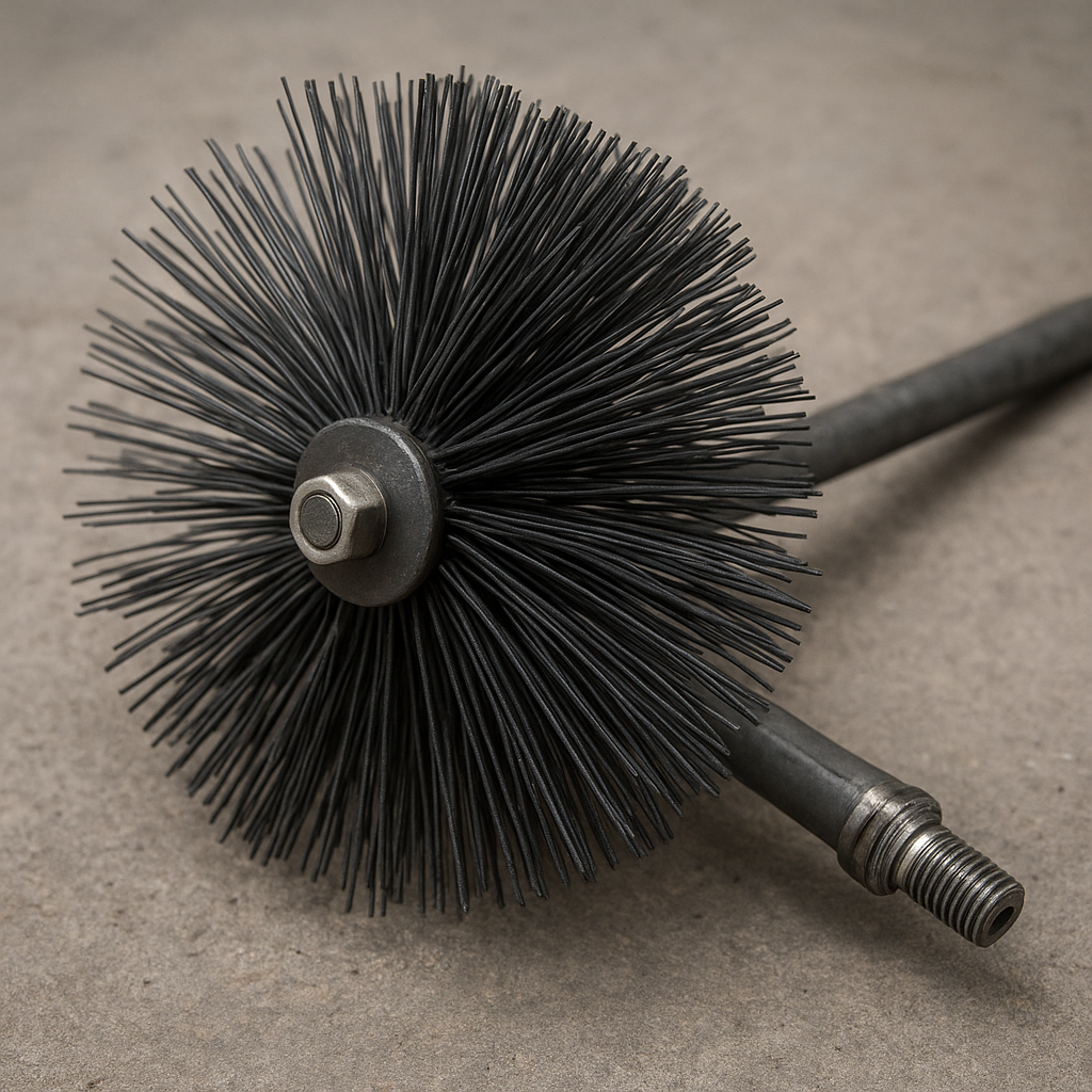 Szczotka obrotowa do mechanicznego czyszczenia kominów