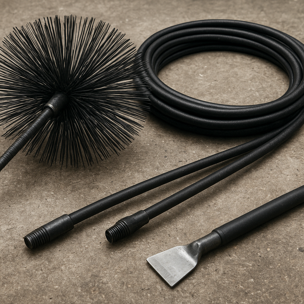 Zestaw do czyszczenia kominów od dołu