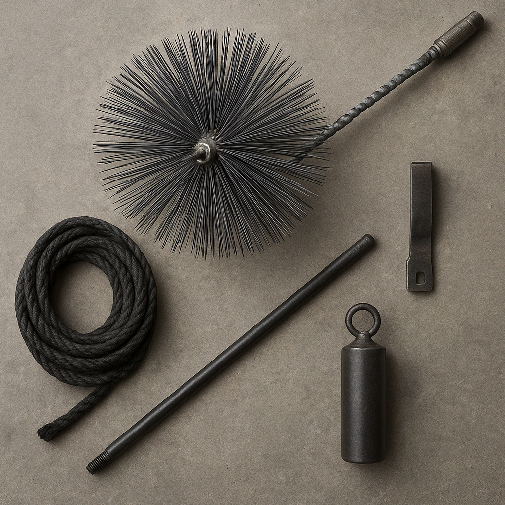 Zestaw do czyszczenia kominów od góry