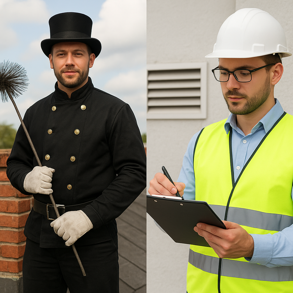 Jakie są różnice między kominiarzem a inspektorem przewodów kominowych