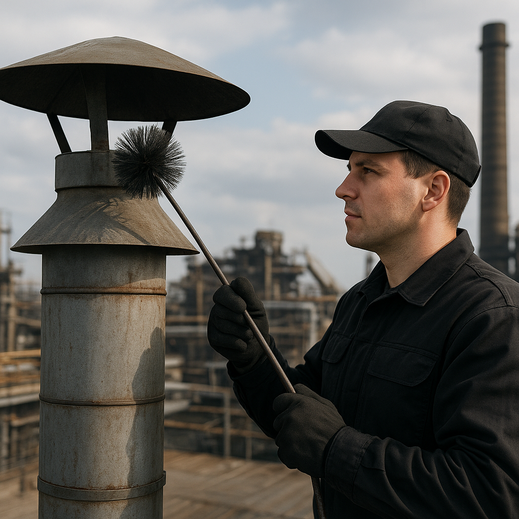 Stała obsługa kominiarska zakładów przemysłowych