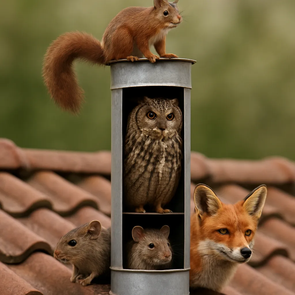 Jakie zwierzęta najczęściej blokują przewody kominowe