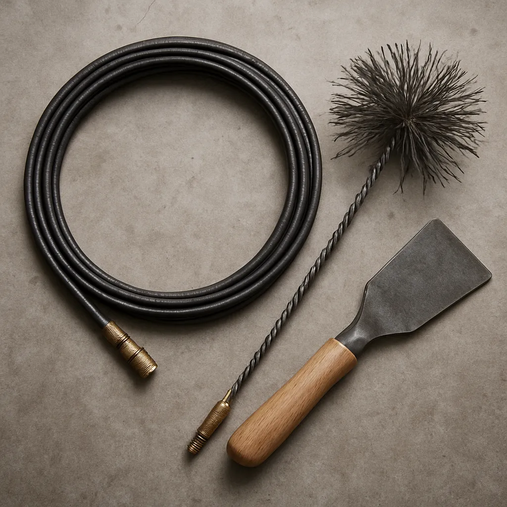 Zestaw do mechanicznego usuwania sadzy szklistej