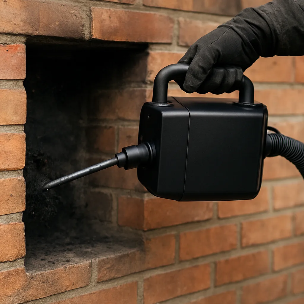 Urządzenie do wypalania sadzy kontrolowanej