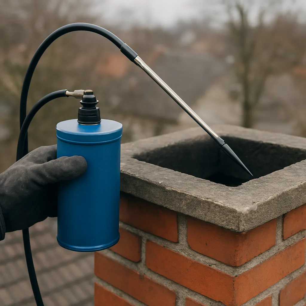 Aplikator preparatów chemicznych do kominów