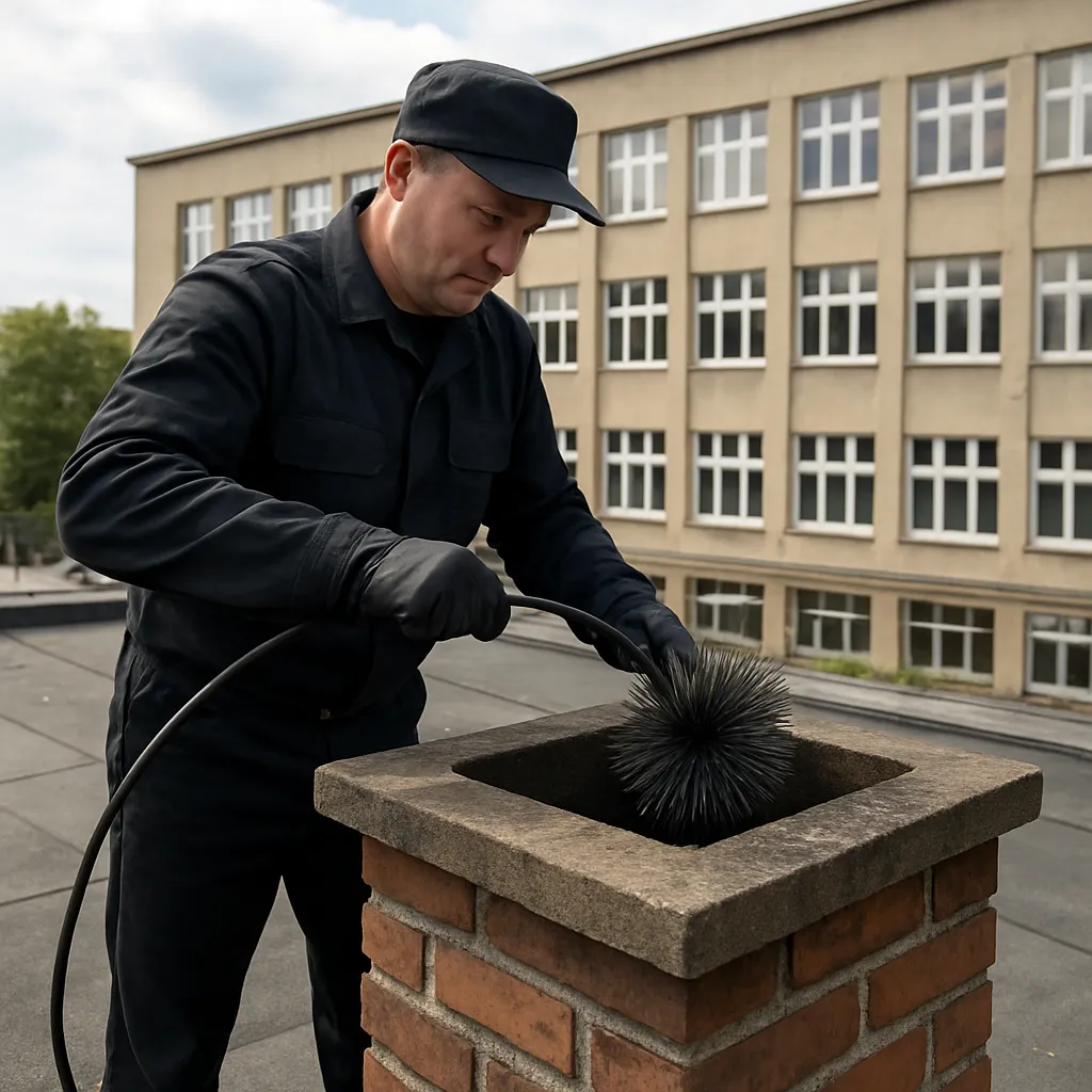 Czyszczenie kominów w budynkach użyteczności publicznej