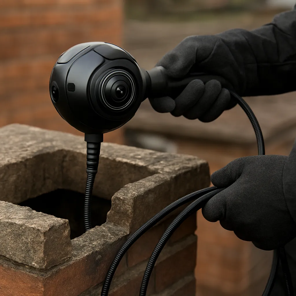 Kamera obrotowa 360° do inspekcji kominów