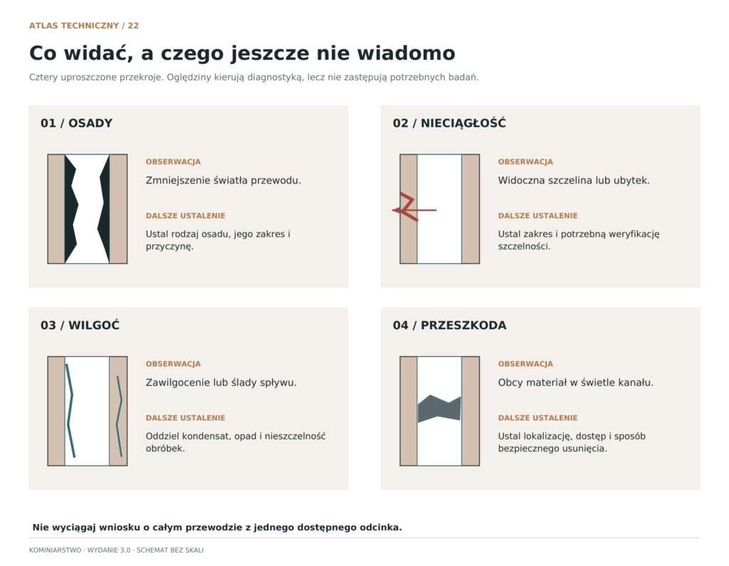 Schemat: Atlas widocznych objawów uszkodzeń
