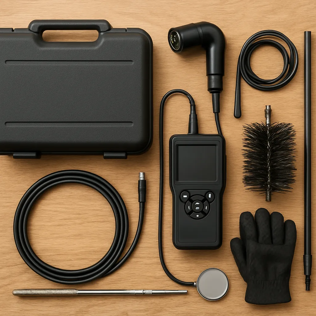 Zestaw do dokumentacji fotograficznej kominów